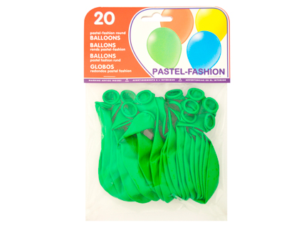 20 globos verde pistacho